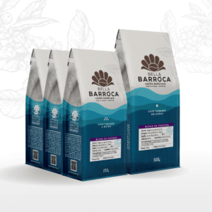 Bellabarroca café em grão + 03 x Bellabarroca Torrado&Moído